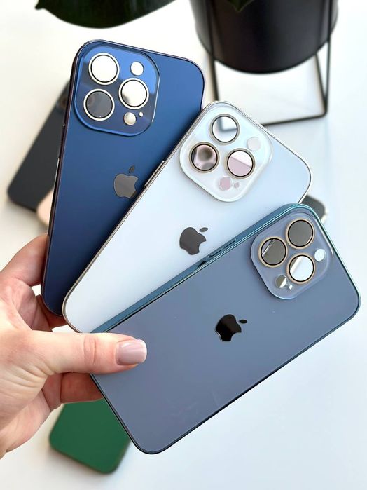 Чехол стеклянный на iPhone 14 Pro Max чохол айфон про макс (всі)