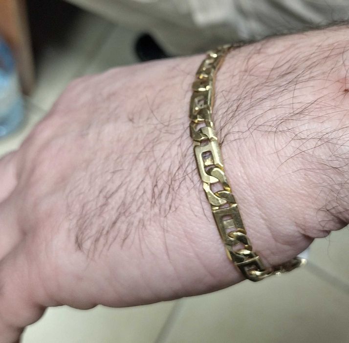 Złota bransoletka 22cm, 21,56g złoto 585 komis madej Dębica