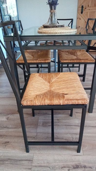 Stół z 4 krzesłami Ikea Granas