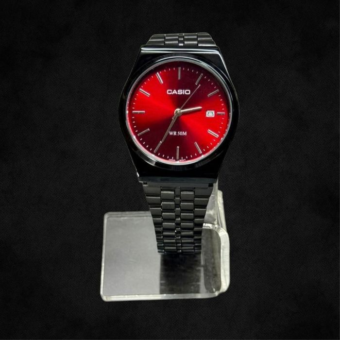 Мужские наручные часы Касио черные, класиские часы Casio