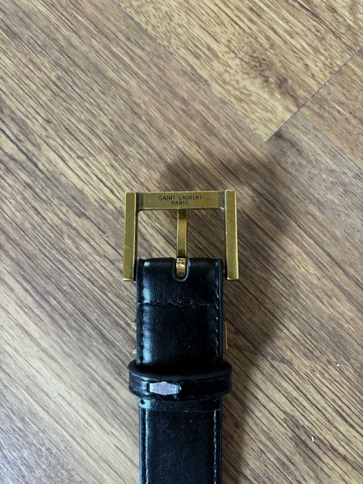 Czarny pasek YSL stan idealny