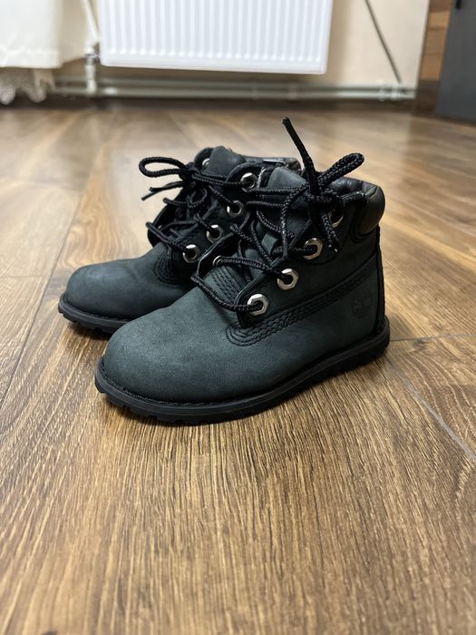 Дитячі шкіряні осінні черевики Timberland розмір 23