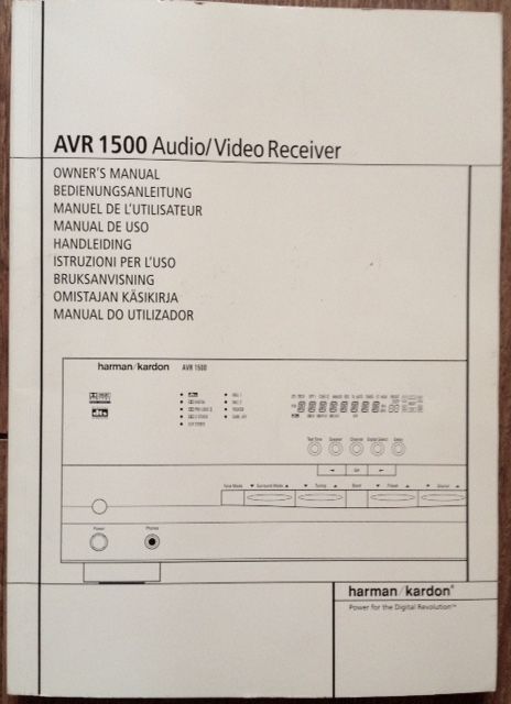 Harman&Kardon AVR-1500- USA и DVD-1500 player (можно отдельно)