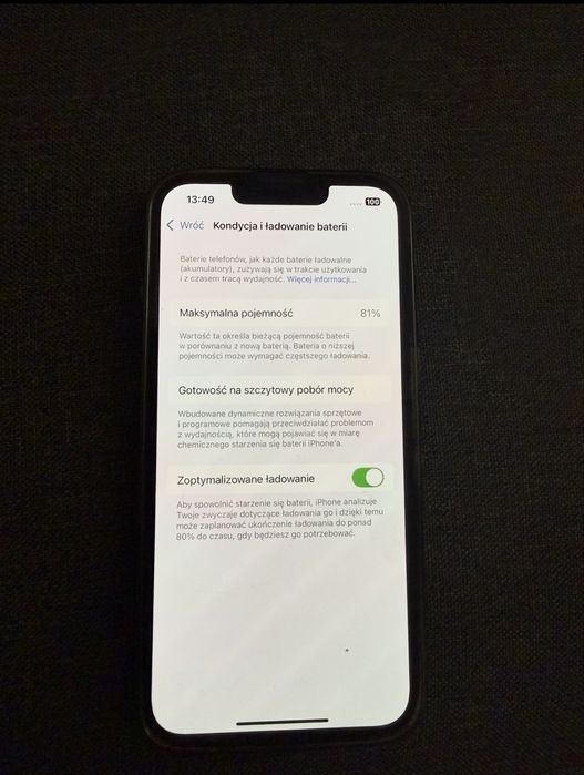 iPhone 13 zielony, stan bardoz dobry
