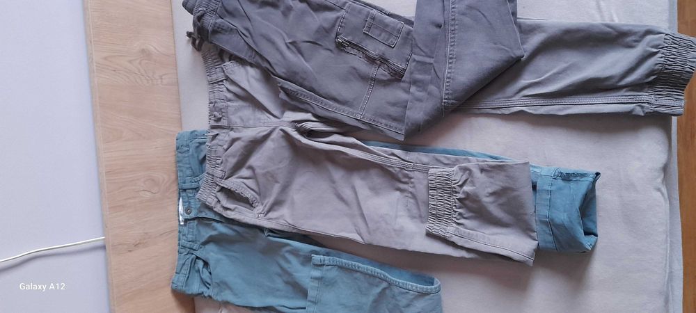 spodnie 3pary  chlopiec 152 joggery