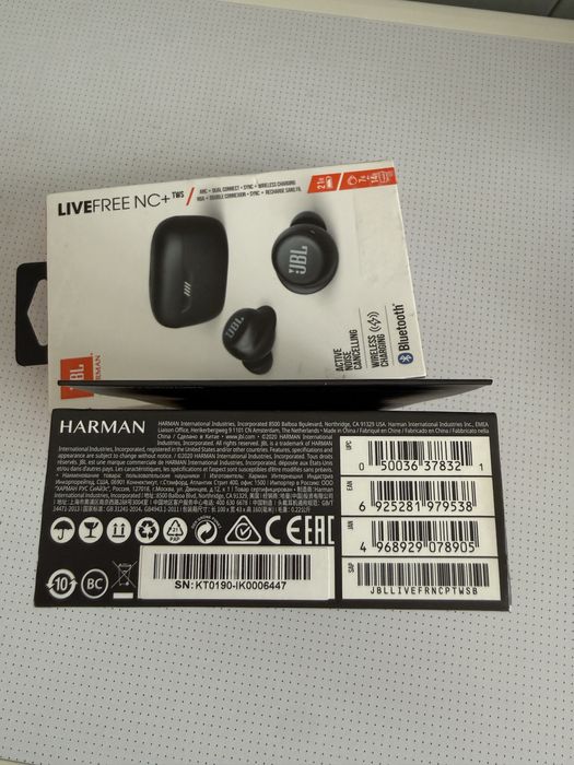 Jbl live free nc+ навушники TWS