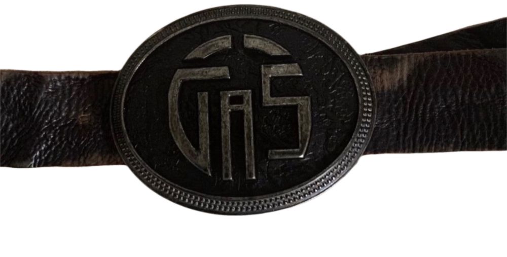Cinto pele preto Gas