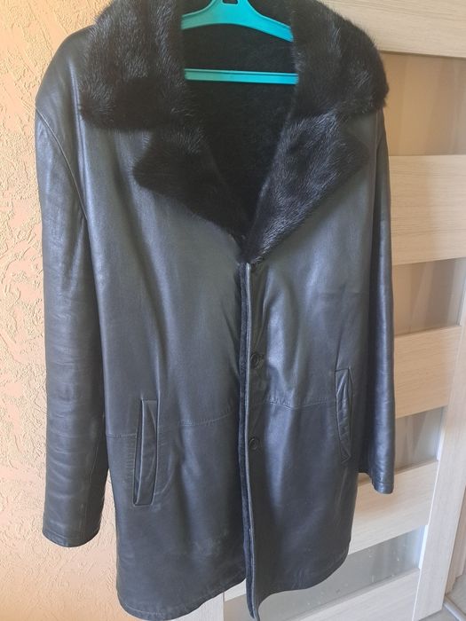 Знижка! Продам чоловічу зимню дублянку з натуральної шкіри, норка/муто