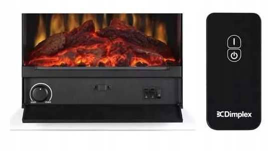 Kominek elektryczny DIMPLEX BELLINI WHITE 1500W OPTIFLAME biały