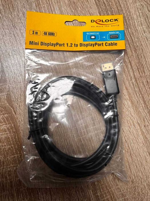 Kabel Mini DisplayPort (męski) / DisplayPort (męski) 3m