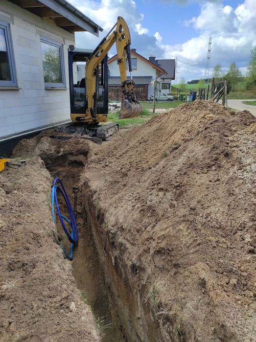 Usługi Minikoparka i Transport Wywrotka Autolaweta wynajem piłołuparka