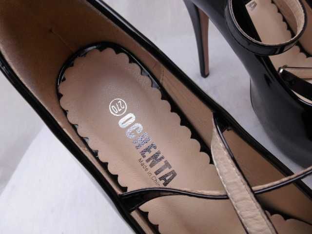 Ochenta pole dance lakierki szpilki- 15 cm platforma 41,5