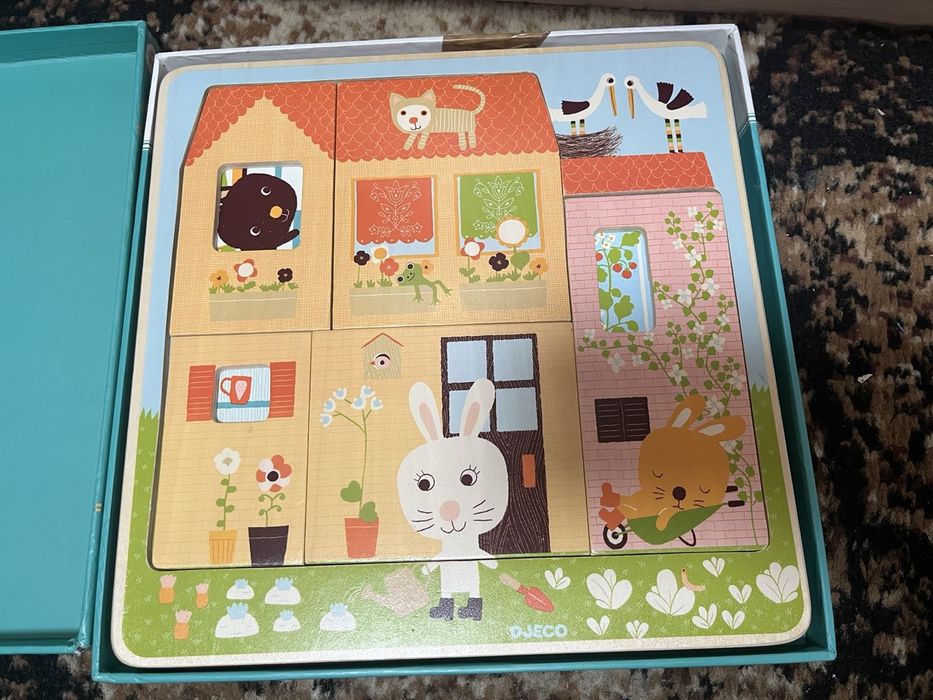 Цікавий , трьох рівневий, деревʼяний пазл. Пазл в ідеальному стані