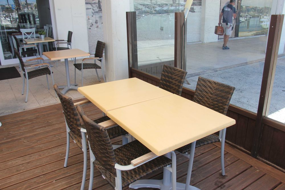 Mesa de Madeira de esplanada de madeira para 4 pessoas