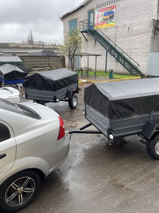 Причіп графітового кольору.  2м на 1.3м. заводська ціна. Прицеп Причіп