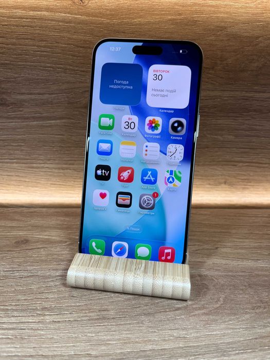 iPhone 15 Pro Max 1 TB White! АКБ 100%! № 9140! СТАН ІДЕАЛЬНИЙ З США!