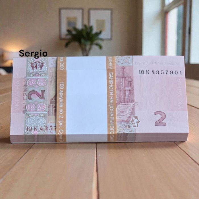 Корінець  2 гривні 2018 р