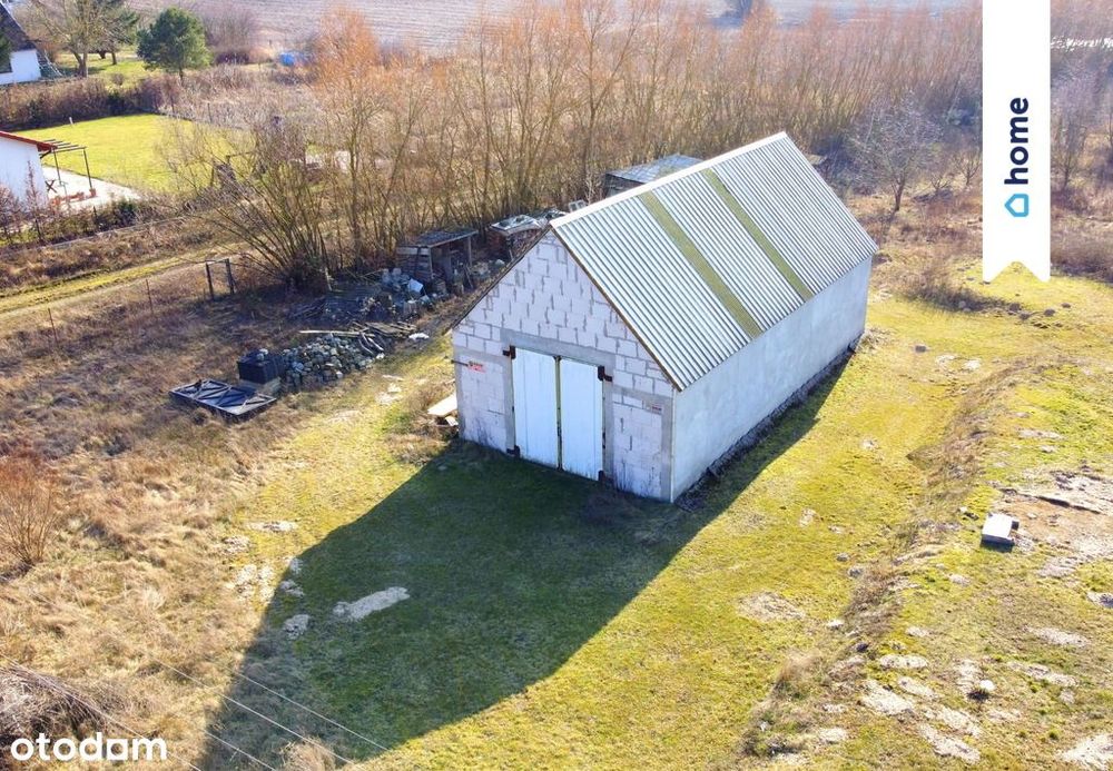 Garaż który chce być domem, działka 1100 m2