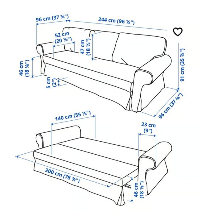 Kanapa sofa  Ikea Vretstorp