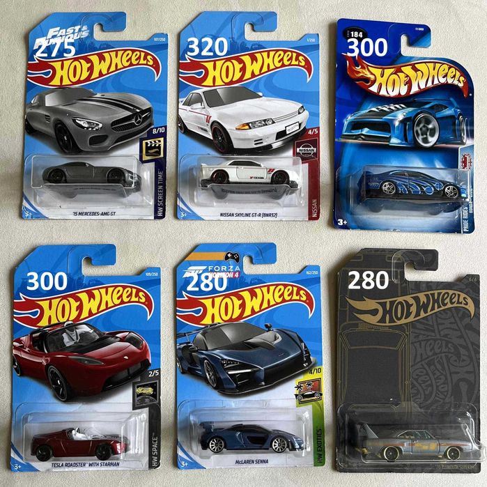 Hot wheels Mercedes, Nissan, Lamborghini