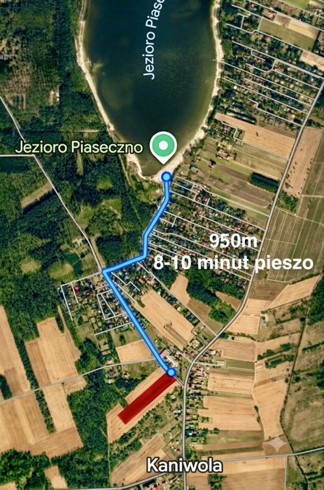 Działki premium przy jeziorze Piaseczno - 950m do plaży!