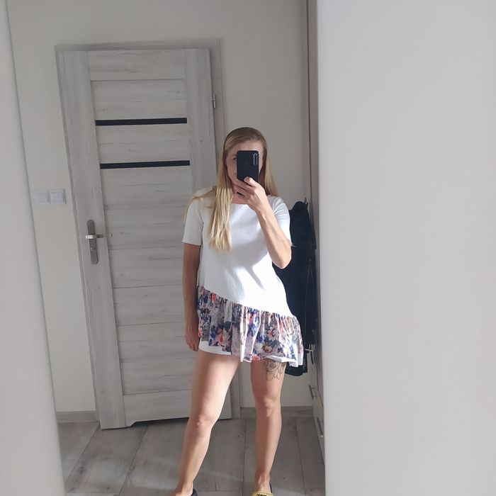 Ashton metryczna dłuższa bluzka/jak nowa, S/15zł