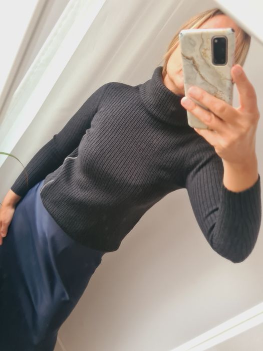 Szary golf z merynosów