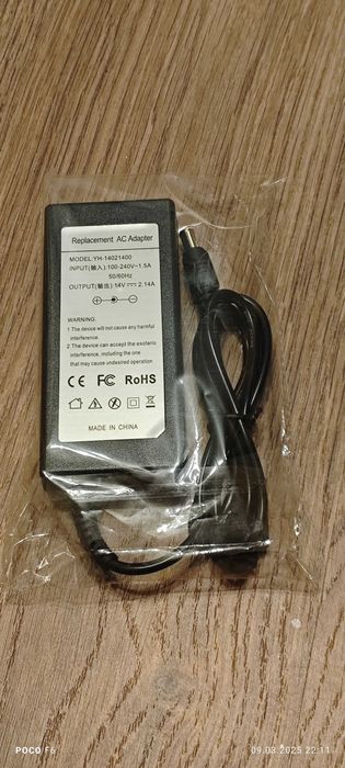 Блок питания для монитора SAMSUNG 14V 2.14A 30W