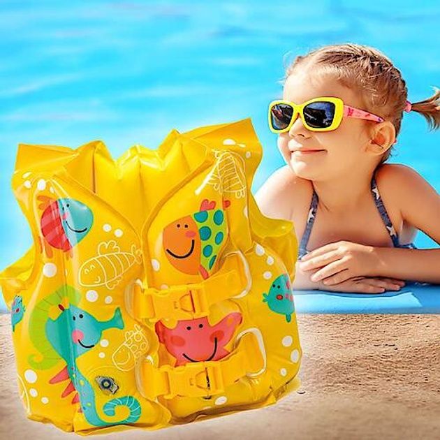 Жилет Intex Рибки надувний дитячий для плавання
