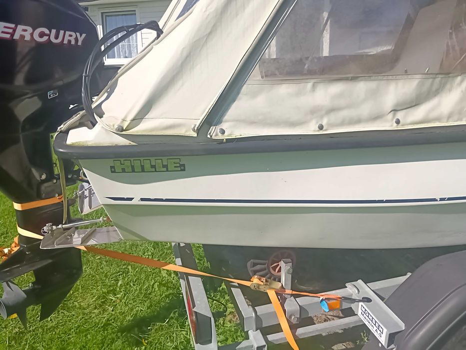 Łódź Hille Fischer 400 z silnikiem Mercury 25