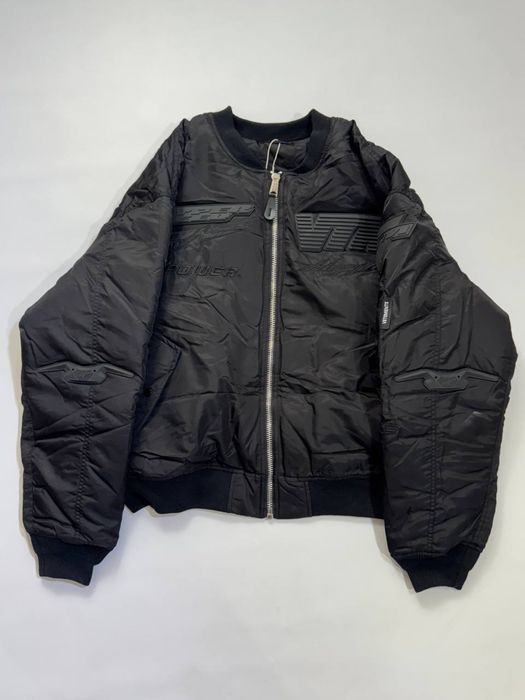 Куртка бомбер Vetements Racing X Alpha industries bomber black