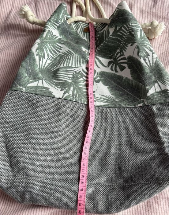 Me&Bags, torba, worek, damska, wzór w palmy