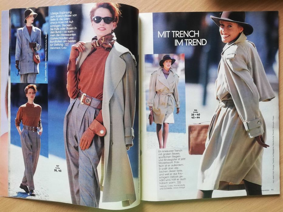 Burda vintage styczeń 1989 moda szycie wykroje wiosna ok. 100 wykrojów