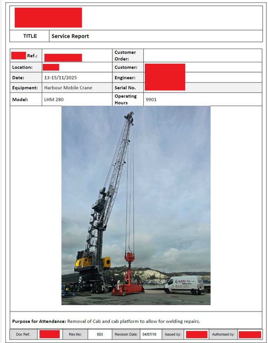 Raporty techniczne, dokumentacja serwisowa, RAMS - PL/EN