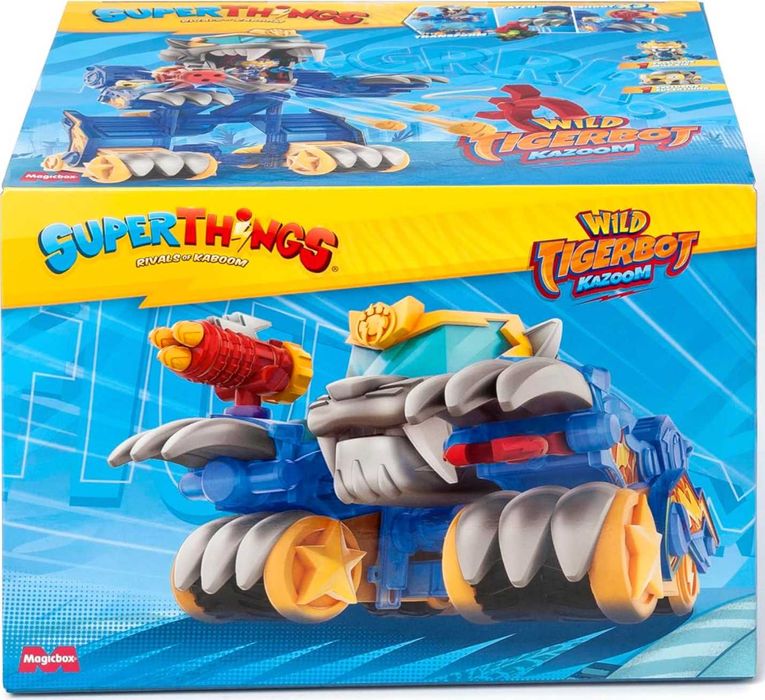 Робот трансформер SuperThings Wild Tigerbot Kazoom Energy • Новий