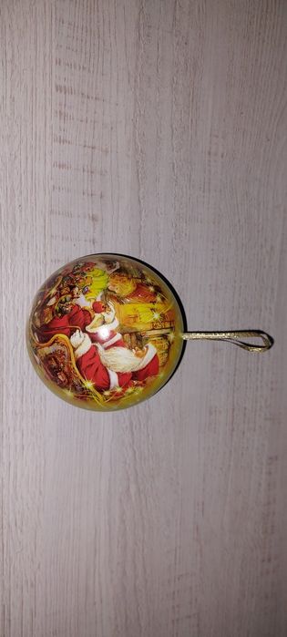 Kula Boże Narodzenie Mikołaj pudełko ozdoba