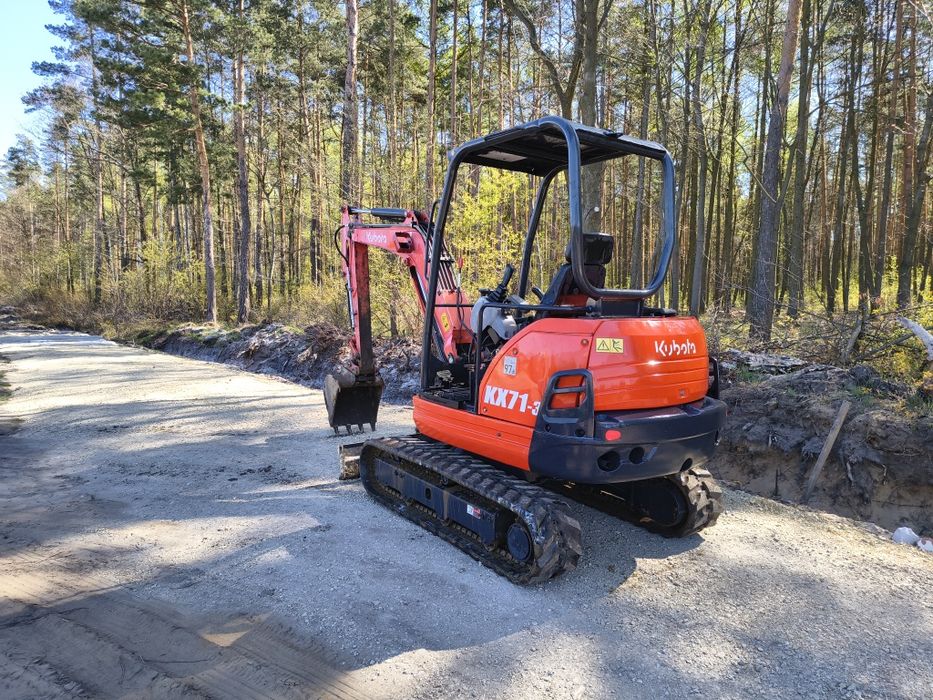 Minikoparka kubota kx 71-3 długie ramie 3 łyżki