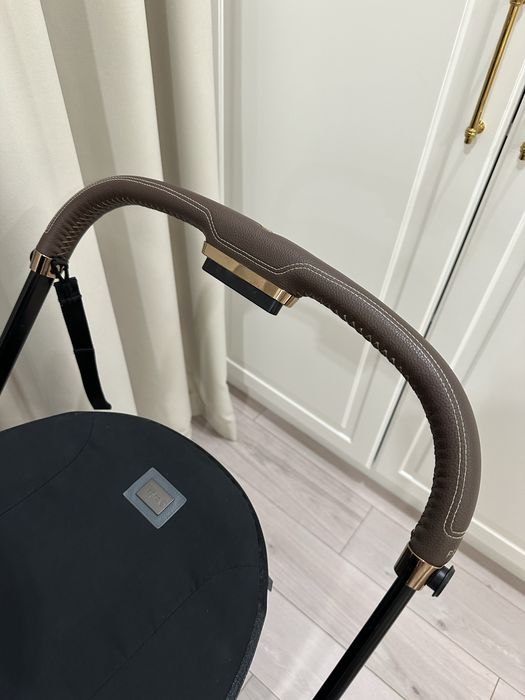 Коляска 2 В 1 Cybex Priam Sepia Black, Шасі Rosegold