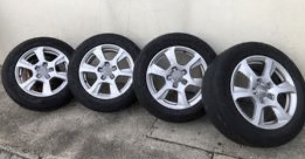 Jantes Audi A3 , A4 R16 com Pneus a 70% de desgaste
