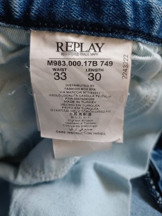Spodnie męskie jeans Replay waitom,