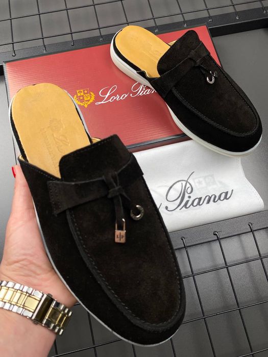 Мюли Лоферы Замшевые Мужские Чорні LORO PIANA Black Tassel! Мюлі Лофери Чоловічі Замшеві! Шлепанцы Мюли Замшевые! Размеры 40-46! Качество ПРЕМИУМ!