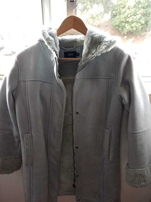 Casaco Azul claro com pêlo