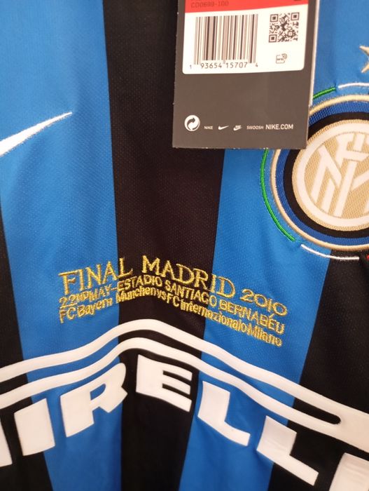 Camisola do inter de Milão final de liga dos campeões