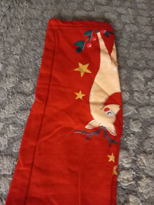 Czerwone getry dziewczęce 134 cm