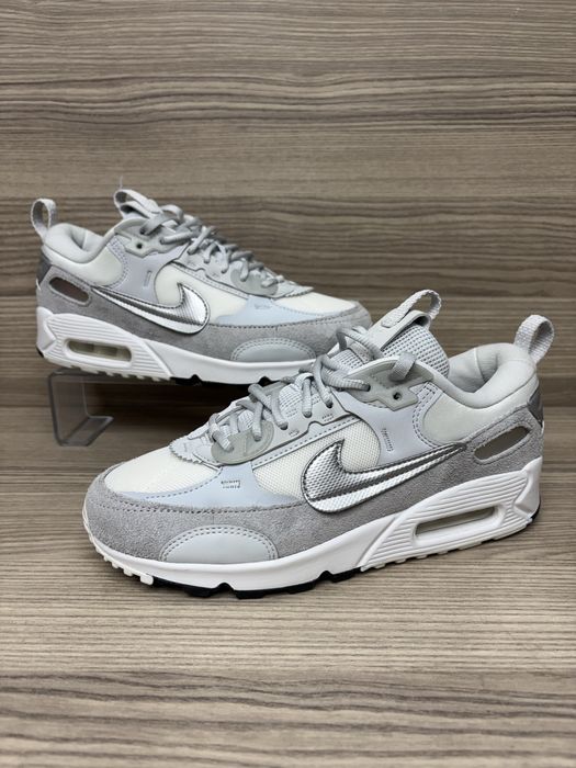 Кросівки жіночі Nike Air Max 90 Futura оригінал _ Женские кроссовки Nike Air Max 90 Futura Grey/White оригинал