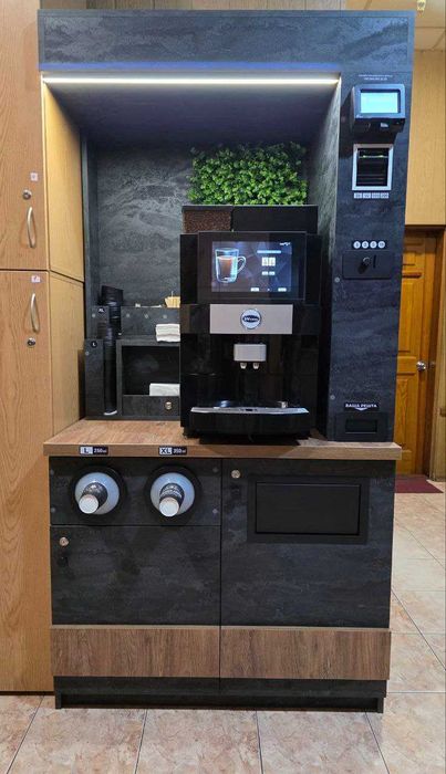 Кав'ярня самообслуговування. Вендінг під ключ. Тумба. Кавова машина.