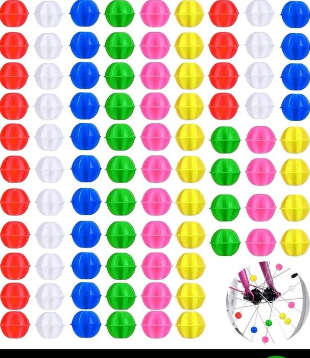 30шт Разноцветные спицы для велосипеда