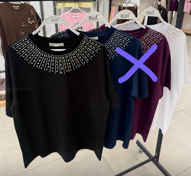 Футболки з камінцями Турція 44-54