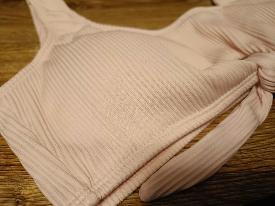 HAUSE strój kostium kąpielowy dwuczęściowy + spodenki pudrowy róż L