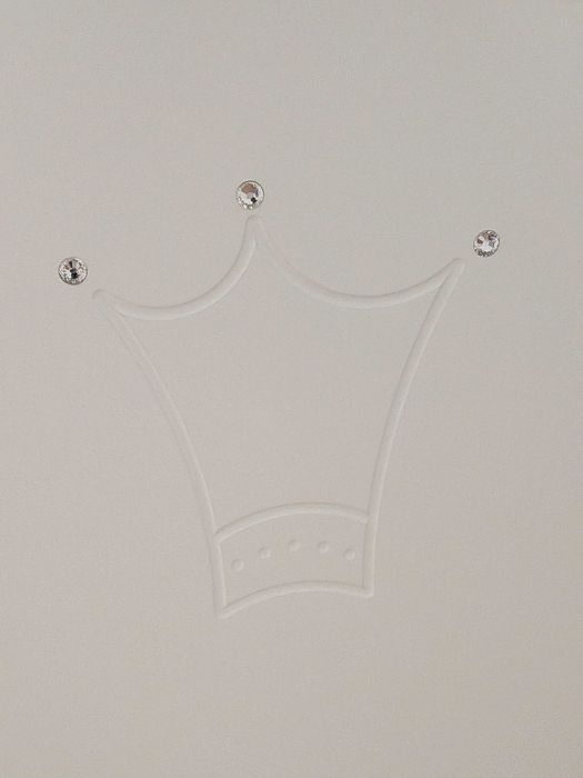 Berço Branco com Cristais Swarovski | 2 Posições | Lateral Rebatível | Rodas